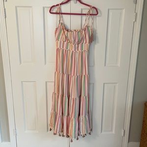 NWT Chicwish striped tassel dress